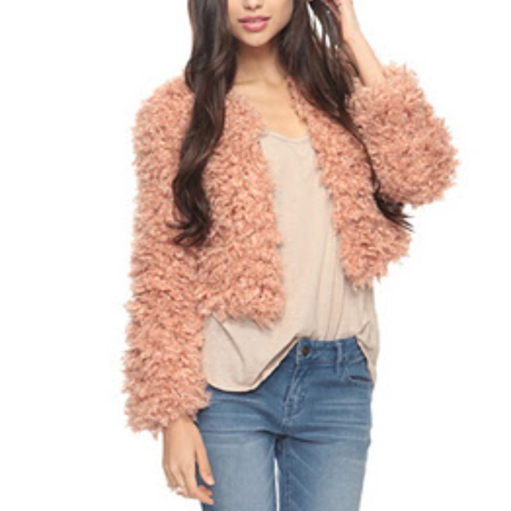 Forever 21 faux fur jacket